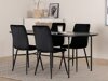 Conjunto de comedor Dallas 2530 (Negro)