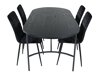 Conjunto de comedor Dallas 2530 (Negro)