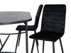 Conjunto de comedor Dallas 2530 (Negro)