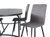 Conjunto de comedor Dallas 2530 (Gris + Negro)