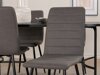 Conjunto de comedor Dallas 2530 (Gris + Negro)