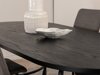 Conjunto de comedor Dallas 2530 (Gris + Negro)