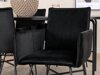 Conjunto de comedor Dallas 2528 (Negro)