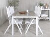 Conjunto de mesa y sillas Dallas 2492 (Blanco + Gris)