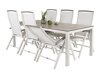 Tavolo e sedie set Dallas 2492 (Bianco + Grigio)