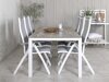 Conjunto de mesa y sillas Dallas 2492 (Gris + Blanco)