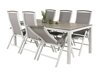 Conjunto de mesa y sillas Dallas 2492 (Gris + Blanco)