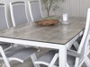 Conjunto de mesa y sillas Dallas 2492 (Gris + Blanco)