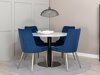 Set sala da pranzo Dallas 1160 (Blu + Ottone)