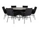 Conjunto de comedor Dallas 2391 (Negro)