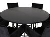 Conjunto de comedor Dallas 2391 (Negro)