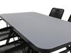 Conjunto de mesa y sillas Dallas 2193 (Negro)