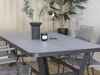 Conjunto de mesa y sillas Dallas 2193 (Negro + Gris)