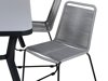 Conjunto de mesa y sillas Dallas 2120 (Gris + Negro)