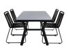 Conjunto de mesa y sillas Dallas 2120 (Negro)