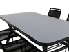 Conjunto de mesa y sillas Dallas 2120 (Negro)