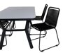 Conjunto de mesa y sillas Dallas 2120 (Negro)