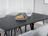 Conjunto de comedor Dallas 1962 (Negro + Gris claro)