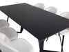 Conjunto de comedor Dallas 1962 (Negro + Beige)