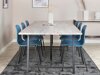 Conjunto de comedor Dallas 1843 (Negro + Azul)