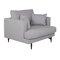 Sillón Dallas 1703 (Gris claro + Negro)