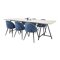 Conjunto de comedor Dallas 1599 (Azul)