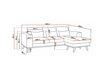 Ecksofa Seattle K120 (Melva 02 + Braun)