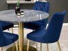 Conjunto de comedor Dallas 370 (Azul + Dorado)