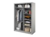 Kleiderschrank Fresno 152 (Grau)