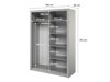 Kleiderschrank Fresno 152 (Grau)