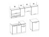 Conjunto de cocina modular Tiffa White 119