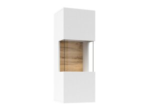 Vitrina de pared Austin AR101 (Blanco + Wotan roble)