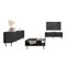 Wohnzimmer-Sets Charlotte U108 (Schwarz)