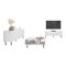 Set mobili soggiorno Charlotte U108 (Bianco)