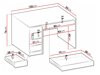 Письменный cтол Comfivo 312 (Белый + Глянцевый белый)