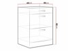 Schrank mit Schubladen Multi Grey 105