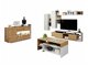 Set mobili soggiorno Kingston R103 (Nipote di quercia + Bianco)