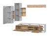 Set mobili soggiorno Kingston R102 (Nipote di quercia + Bianco)