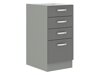 Schrank mit Schubladen Multi Grey 122