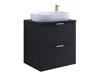 Mueble de lavabo de pie Austin BR101 (Negro)