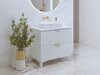 Mueble de lavabo de pie Austin BR102 (Blanco)