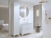 Mueble de lavabo de pie Austin BR102 (Blanco)