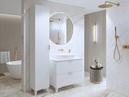 Badezimmer-Set Austin BR104 (Weiß)