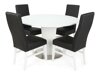 Set sala da pranzo Scandinavian Choice 706 (Nero + Bianco)