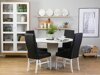 Conjunto de comedor Scandinavian Choice 706 (Negro + Blanco)