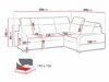 Ecksofa Columbus 230 (Crown 17)