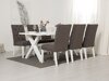 Set sala da pranzo Scandinavian Choice 675 (Marrone + Bianco)