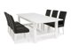 Conjunto de comedor Scandinavian Choice 570 (Negro + Blanco)