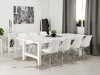 Conjunto de comedor Scandinavian Choice 633 (Blanco + Plata)