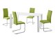 Set sala da pranzo Denton 1130 (Bianco + Verde)